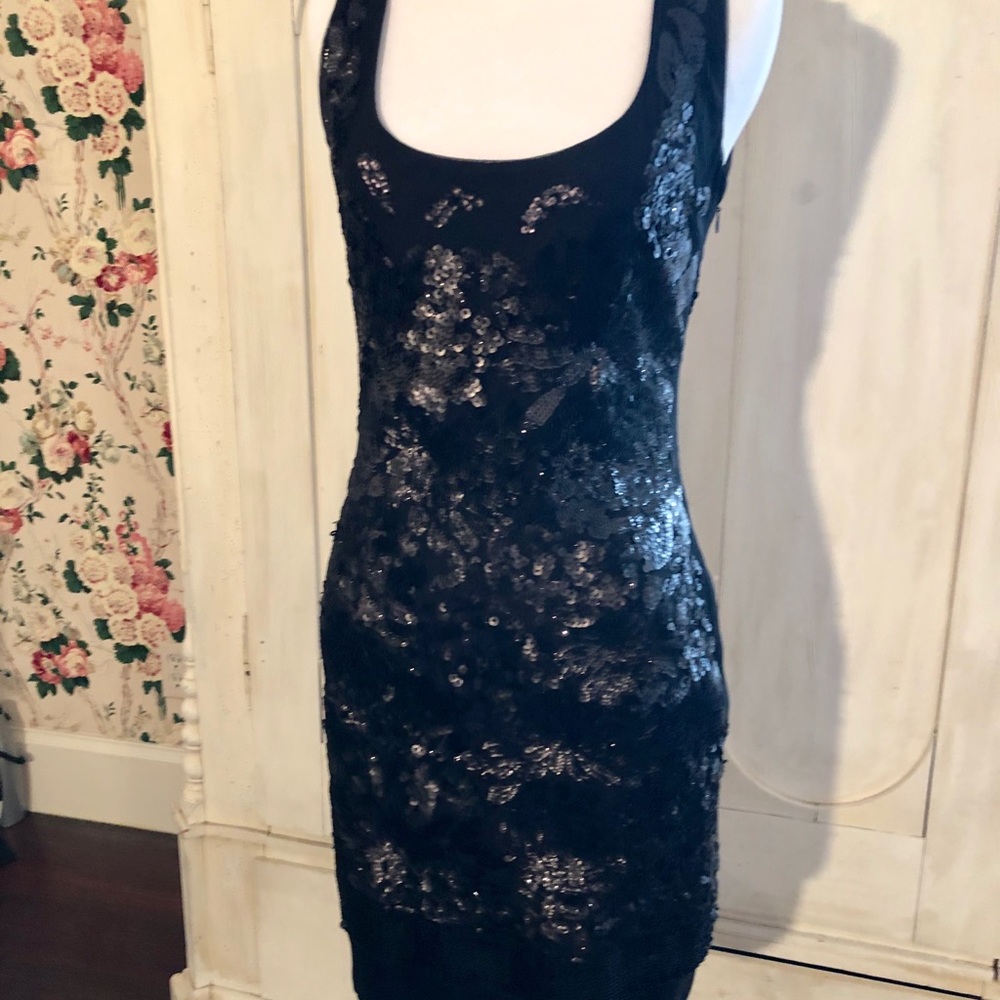 Black Sequin Dress.  Size Small